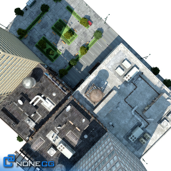 3d model new york city block - NYC Block Set 8... by NONECG